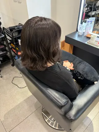 ミディアム パーマ ERII /伏見 カットモデル募集中！のヘアスタイル