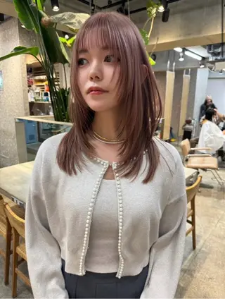セミロング メンズパーマ 名古屋/水谷颯のヘアスタイル