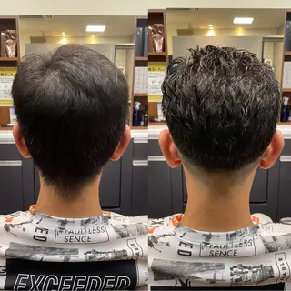 ショート パーマ メンズ 💈トレサンパ 💈金山駅✂︎愛実のヘアスタイル
