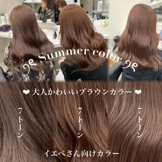 ロング カラー ヘアアレンジ 巻きラク♡レイヤー 🦢こころのヘアスタイル