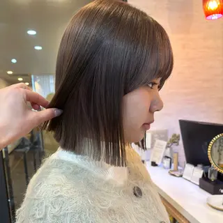 ミディアム 似合わせボブカット/ 髪質改善/細川実知香のヘアスタイル