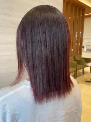 カラー パーマ 仙石 愛のヘアスタイル