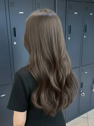 ロング カラー MOKA🌼 淵野辺デザインカラーのヘアスタイル