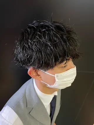 パーマ 【柏メンズパーマ職人 】店長　KAZUMAのヘアスタイル