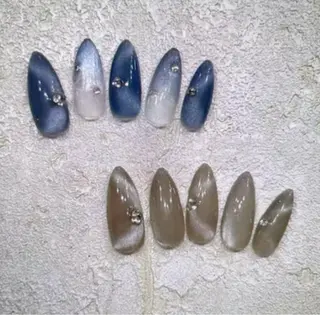 ネイル H3 Nail Tsuki🦋💙のネイルデザイン
