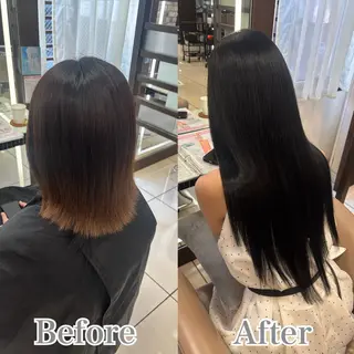 ロング カラー ヘアアレンジ メンズ 羽エク指名No1✨️ シールエク🌙しぇるのヘアスタイル