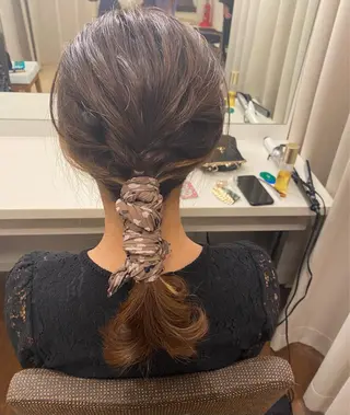 セミロング ヘアアレンジ Minami .のヘアスタイル