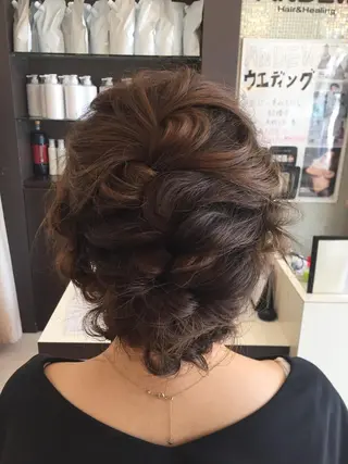 ロング カラー ヘアアレンジ ANDEW🦢 ryokoのヘアスタイル