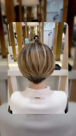 ショート 💎桑原勇志/ ショート/ハイトーンのヘアスタイル