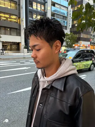 ショート パーマ メンズ 💈メンズ短髪特化 ✂︎伊藤大輝💈のヘアスタイル