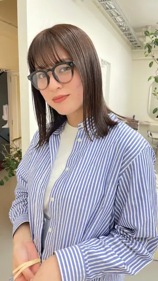 ミディアム カラー miyu 名古屋駅/似合わせのヘアスタイル