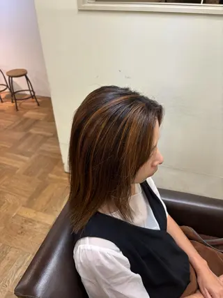 ミディアム 古川 心のヘアスタイル