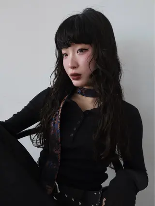 ロング パーマ ito suzuco @suc__asのヘアスタイル