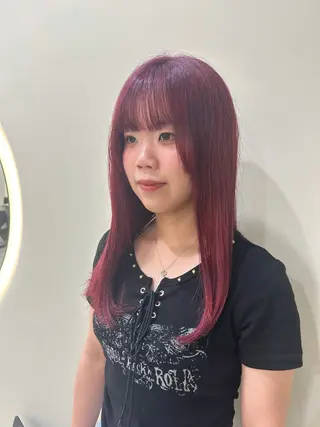 ロング カラー 透明感カラー レイヤー/むつきのヘアスタイル