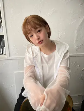 ショート パーマ 草野 圭音のヘアスタイル