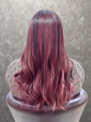 ロング 横田 ひかるのヘアスタイル