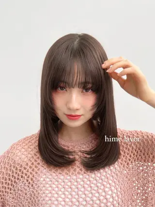 ミディアム カラー manami/ ハッシュレイヤーのヘアスタイル