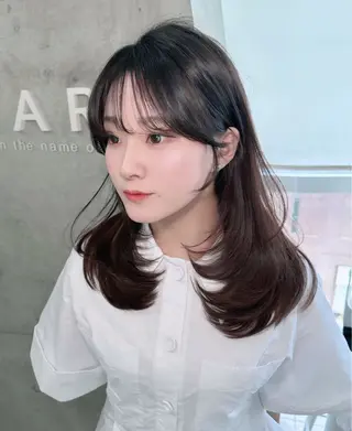 ミディアム 隅野 恭生のヘアスタイル