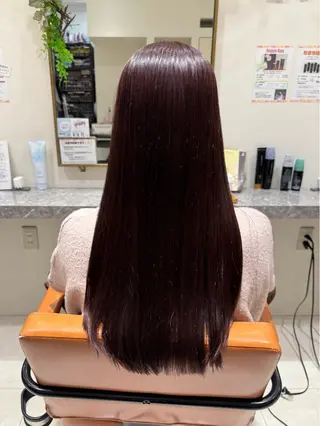 ロング カラー パーマ 暖色/ベージュ/ メンズ/鈴木彩のヘアスタイル
