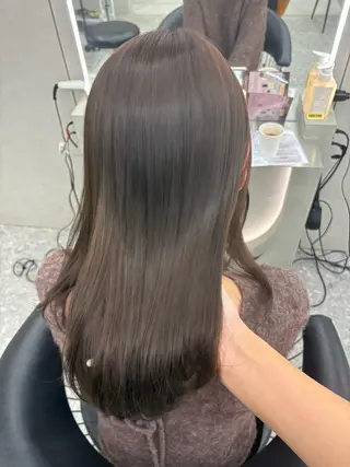 セミロング ヘアアレンジ キッズ fumika🎀 ベージュのヘアスタイル