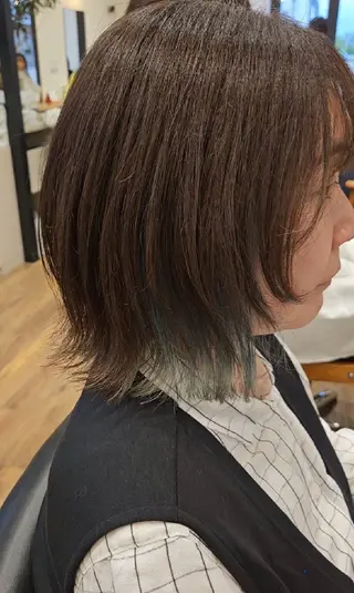 ミディアム カラー 関口 友菜のヘアスタイル