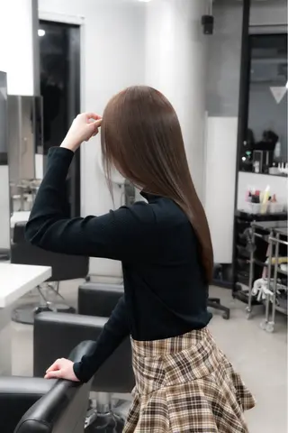 ロング 無料カットモデル／ 髪質改善／角田 龍汰のヘアスタイル