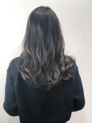 セミロング 🌙HIZUKI🌙 ハイトーン 艶髪のヘアスタイル