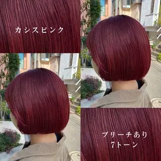 ショート カラー グレージュ/レイヤー /韓国ヘア/RISAのヘアスタイル