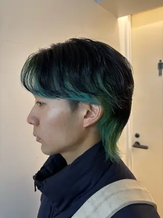 カラー メンズ メンズパーマ/ メッシュ📍ユリのヘアスタイル