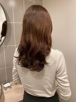 ミディアム カラー メンズパーマ💈藤田 晃志のヘアスタイル