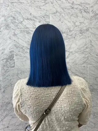 ミディアム カラー ミディアムレイヤー 添田晃基のヘアスタイル