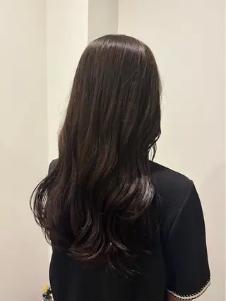 ロング カラー カットパーマモデル 募集中🧺アンジュのヘアスタイル