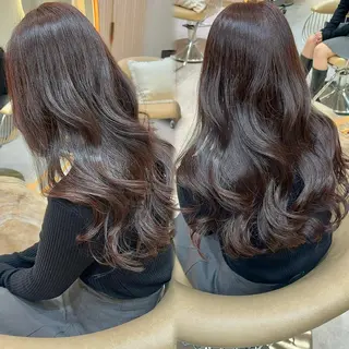 セミロング カラー 縮毛矯正✨🫧 レイヤー川村利幸のヘアスタイル