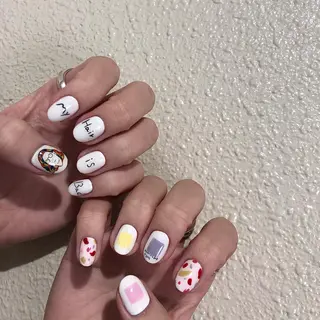 ネイル パラあり！フィルイン 美フォルムのネイルデザイン