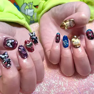 ネイル Nail ヌシん家 AKANEのネイルデザイン
