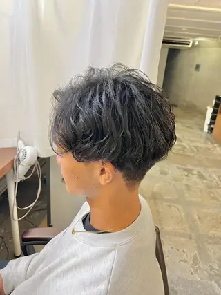 パーマ メンズ 透明感カラー/ ブリーチ無し/RYOのヘアスタイル