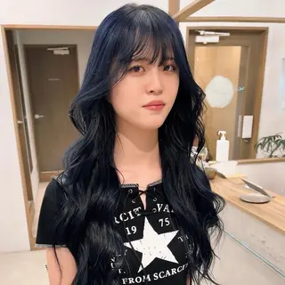 ロング カラー 小島 詩織のヘアスタイル