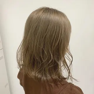 ミディアム カラー エフェクトブリーチ 🌟前澤啓太朗のヘアスタイル