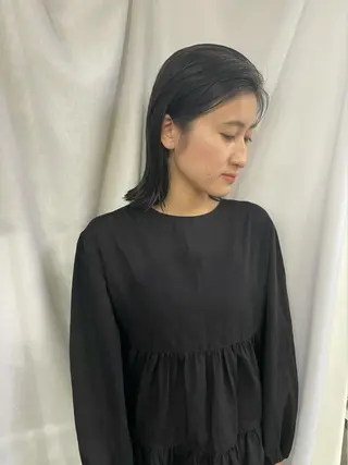 ミディアム 早瀬裕之 パーマのヘアスタイル