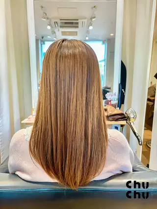 セミロング パーマ 秋山知穂🧸縮毛矯正 ショート新越谷南越谷のヘアスタイル
