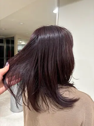 セミロング yoshino /ナチュラル縮毛のヘアスタイル