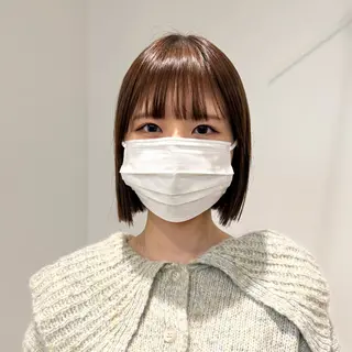 ミディアム 清水愛果/似合わせ カット/透明感カラーのヘアスタイル