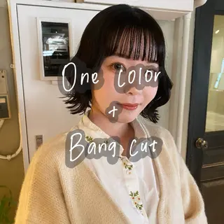 ミディアム カラー 暖色艶color / ボブ🦩Rioのヘアスタイル