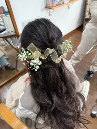 ロング かくばり ちえのヘアスタイル