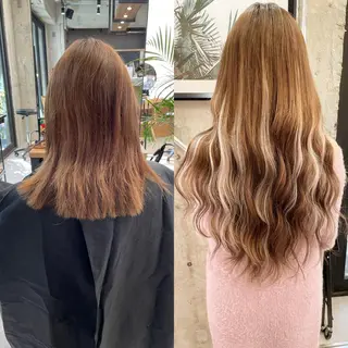 ロング カラー ヘアアレンジ TATSUYA アートディレクターのヘアスタイル