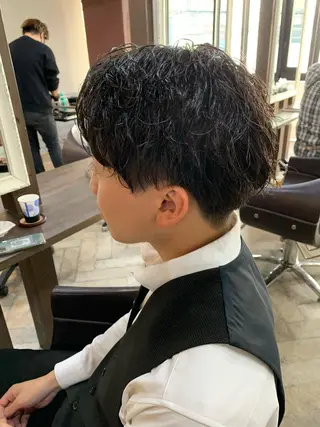 ショート パーマ メンズ メンズサロン ANSWERのヘアスタイル
