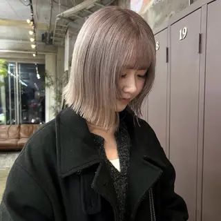 ミディアム カラー 伊藤ほのか/パーマ /酸性ストレートのヘアスタイル