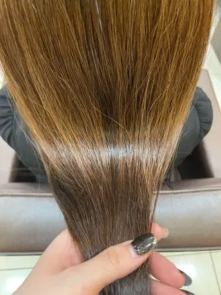 セミロング カラー 似合わせまつパ× 透け感カラー/ゆりのマツエク・マツパデザイン