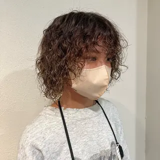 ミディアム パーマ パ ルのヘアスタイル