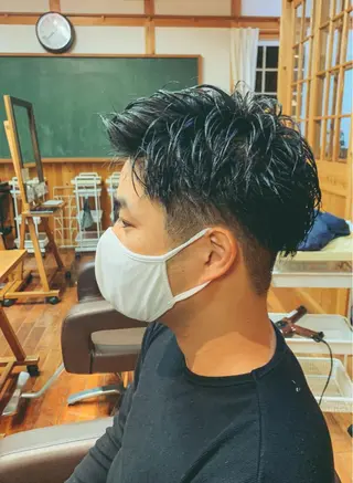 パーマ メンズ 吉田 浩太郎のヘアスタイル